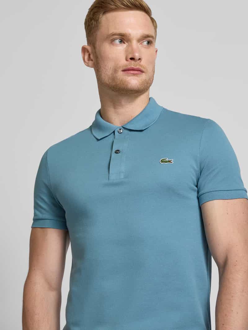 Lacoste Slim fit poloshirt met labelpatch model 'PIQUE'