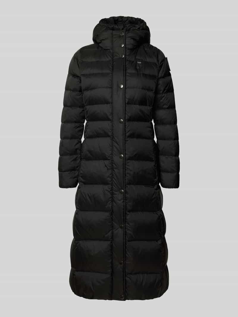 Blauer Usa Gewatteerde lange jas met capuchon model 'ANITA'