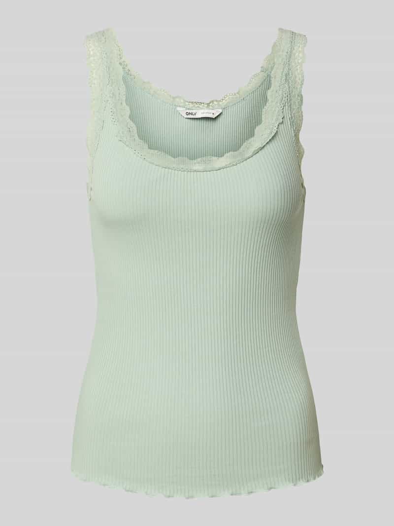 Only Regular fit tanktop met volants bij de zoom model 'SRA'