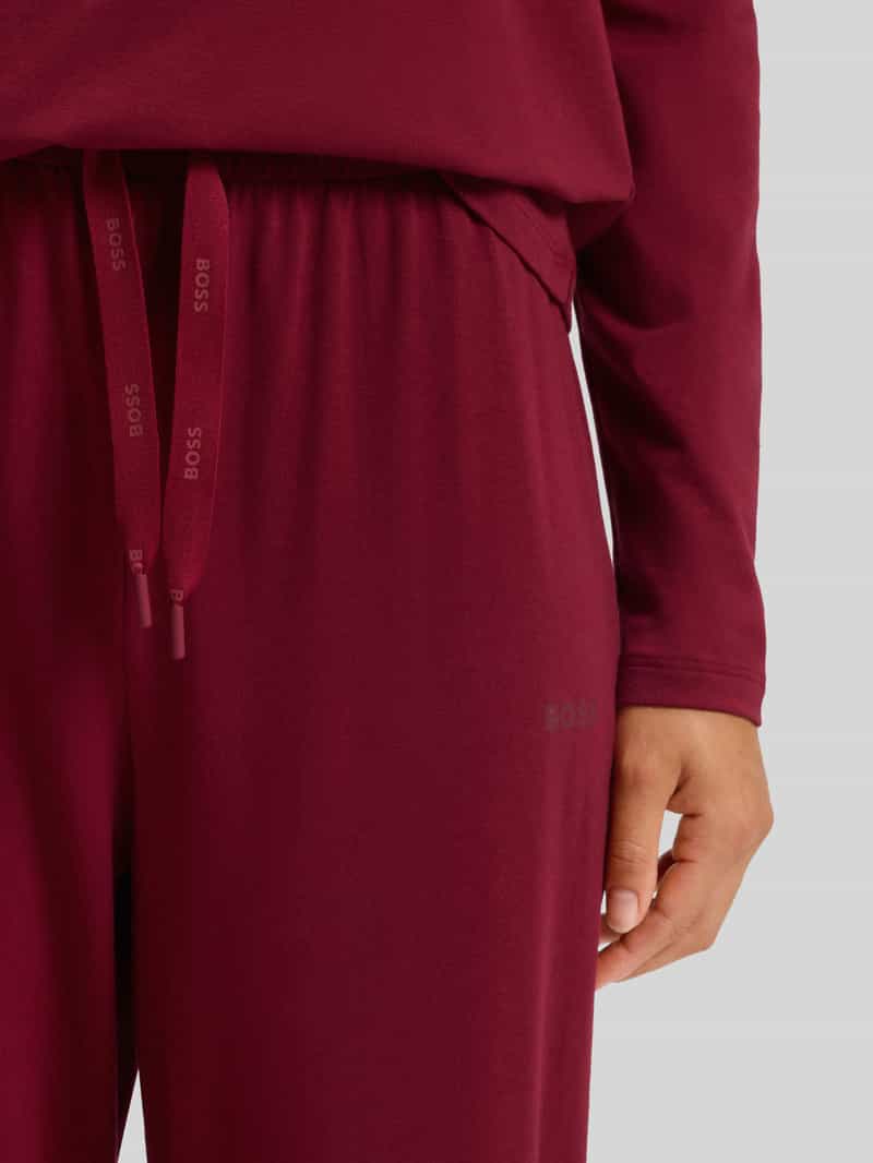 Boss Regular fit pyjamabroek van katoenmix