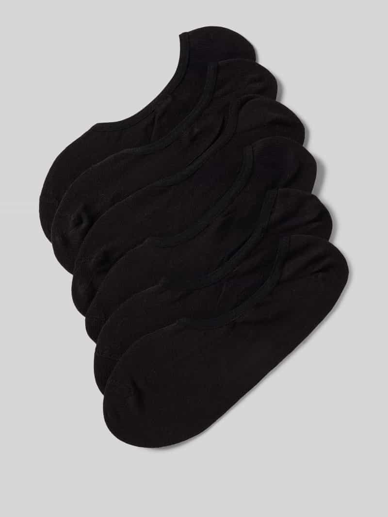 Onzichtbare sneakersokken met labeldetails in set van 3