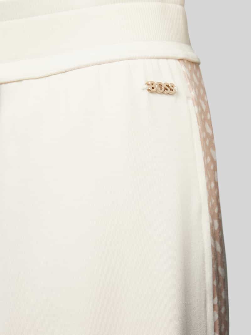 Boss Regular fit sweatpants met galonstrepen