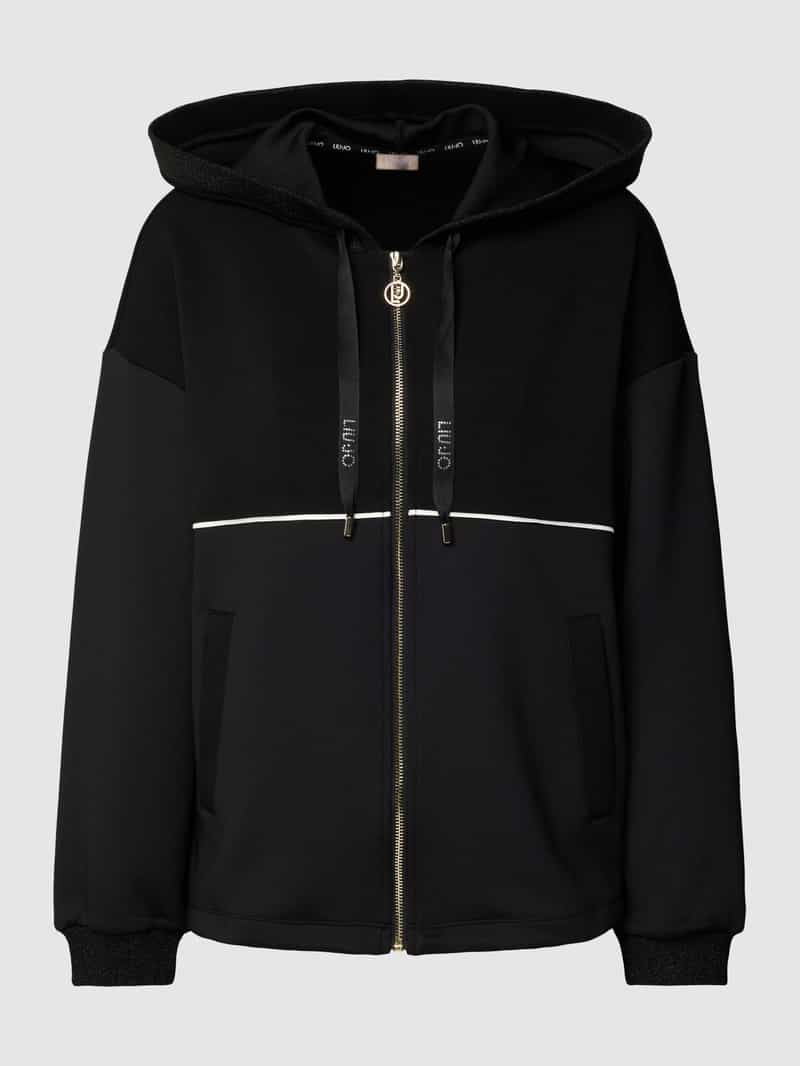 LIU JO SPORT Sweatjack met capuchon en tunnelkoord