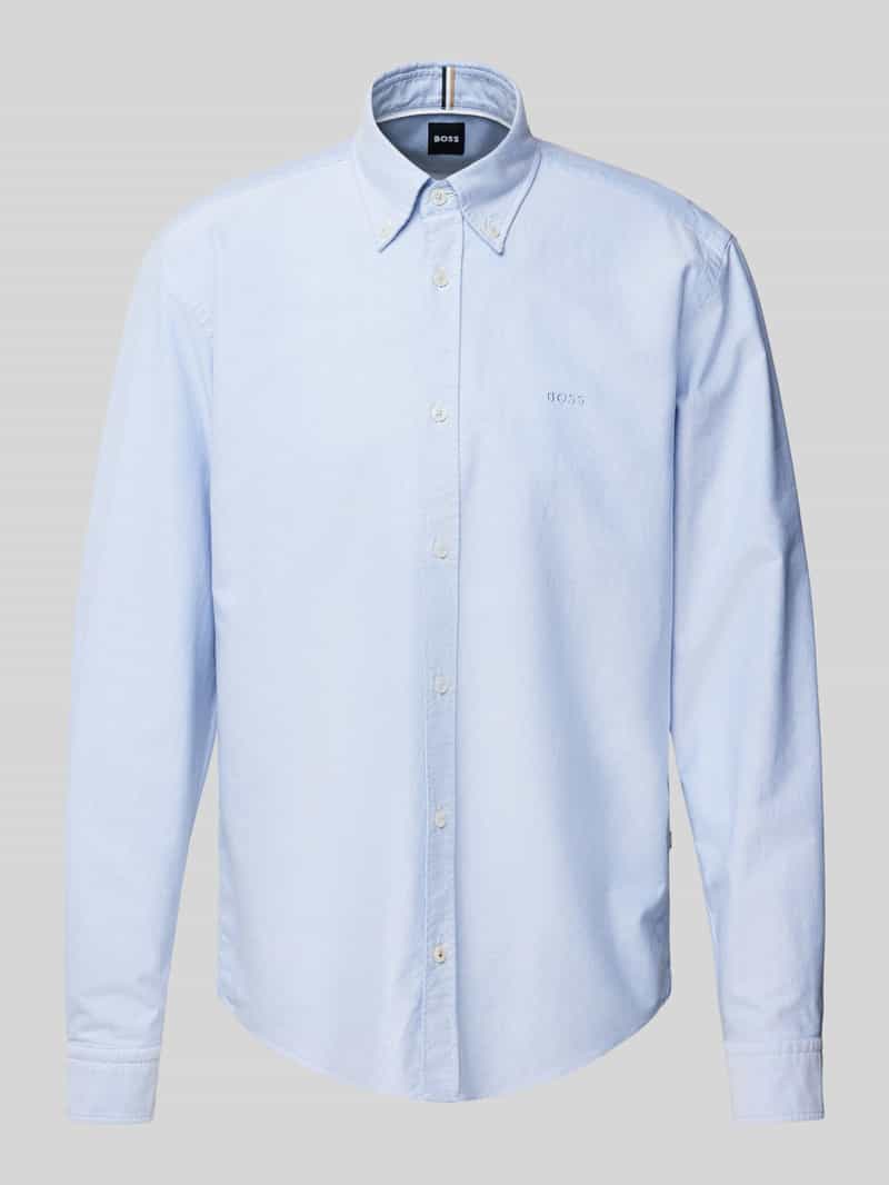 Boss Regular fit zakelijk overhemd met button-downkraag model 'Liam'