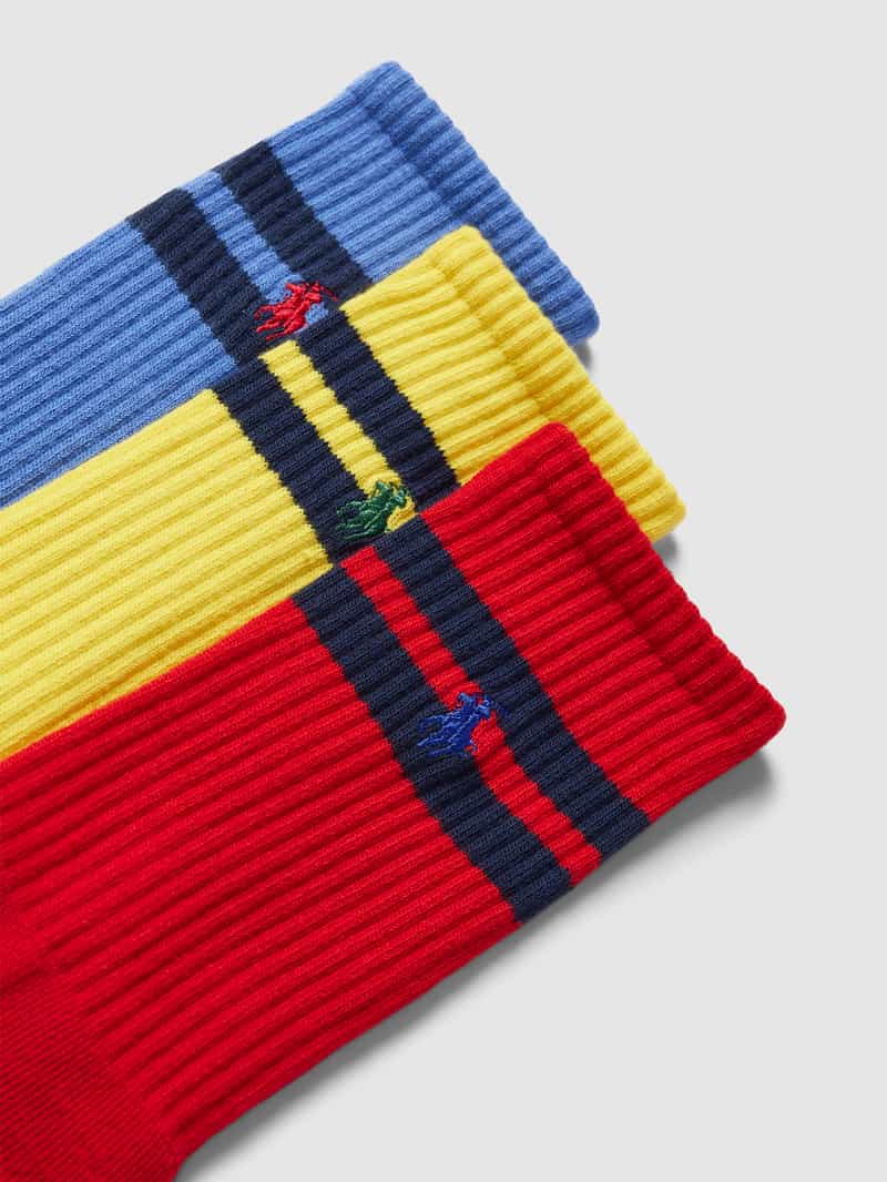 Polo Ralph Lauren Underwear Sokken met logostitching in een set van 3 paar