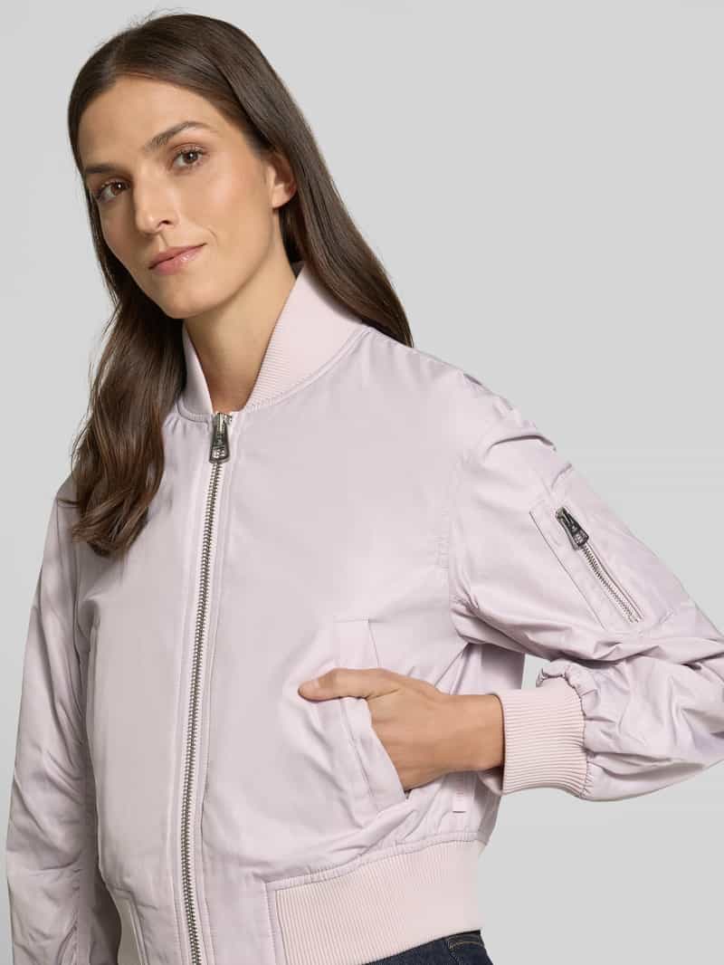 Marc O'Polo Relaxed fit bomberjack met ribboorden