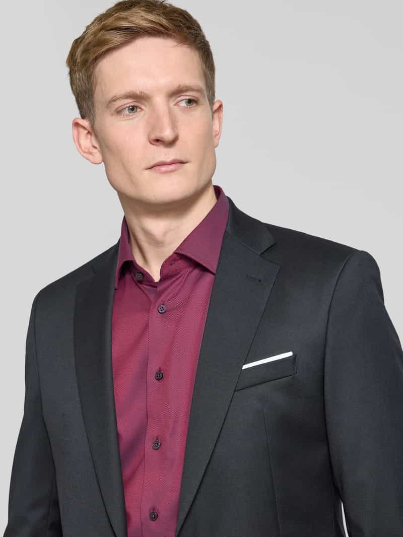 Eterna Regular fit zakelijk overhemd met kentkraag