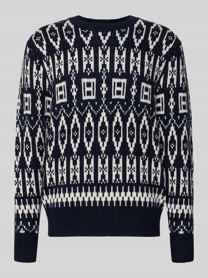 Tommy Hilfiger Relaxed fit gebreide pullover van wolmix