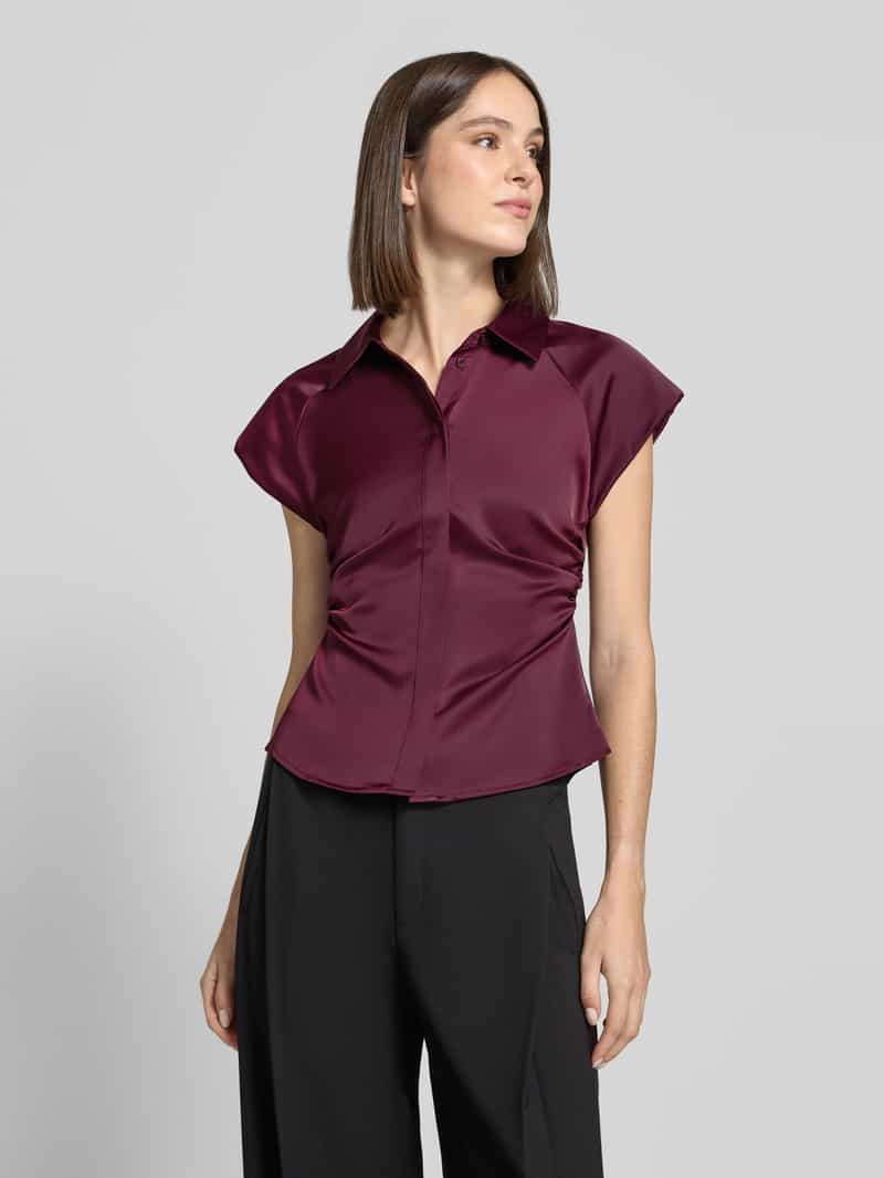 YAS slim fit blouse met verborgen knoopsluiting model 'PELLA'
