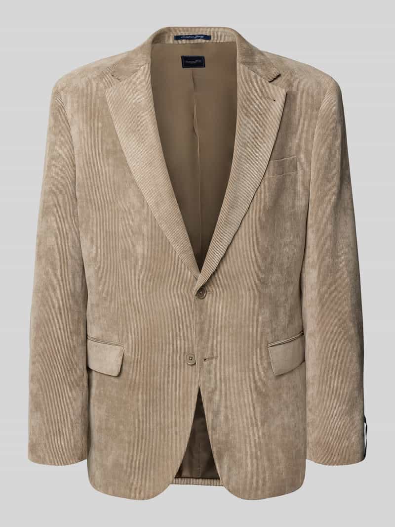 Christian Berg Men Regular fit colbert met reverskraag en klepzakken
