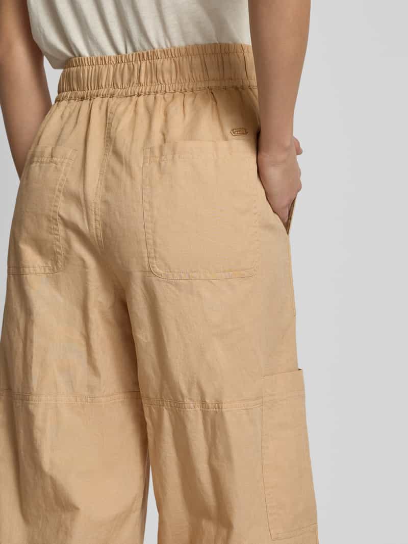 Scotch & Soda Straight leg stoffen broek met zakken op de pijpen