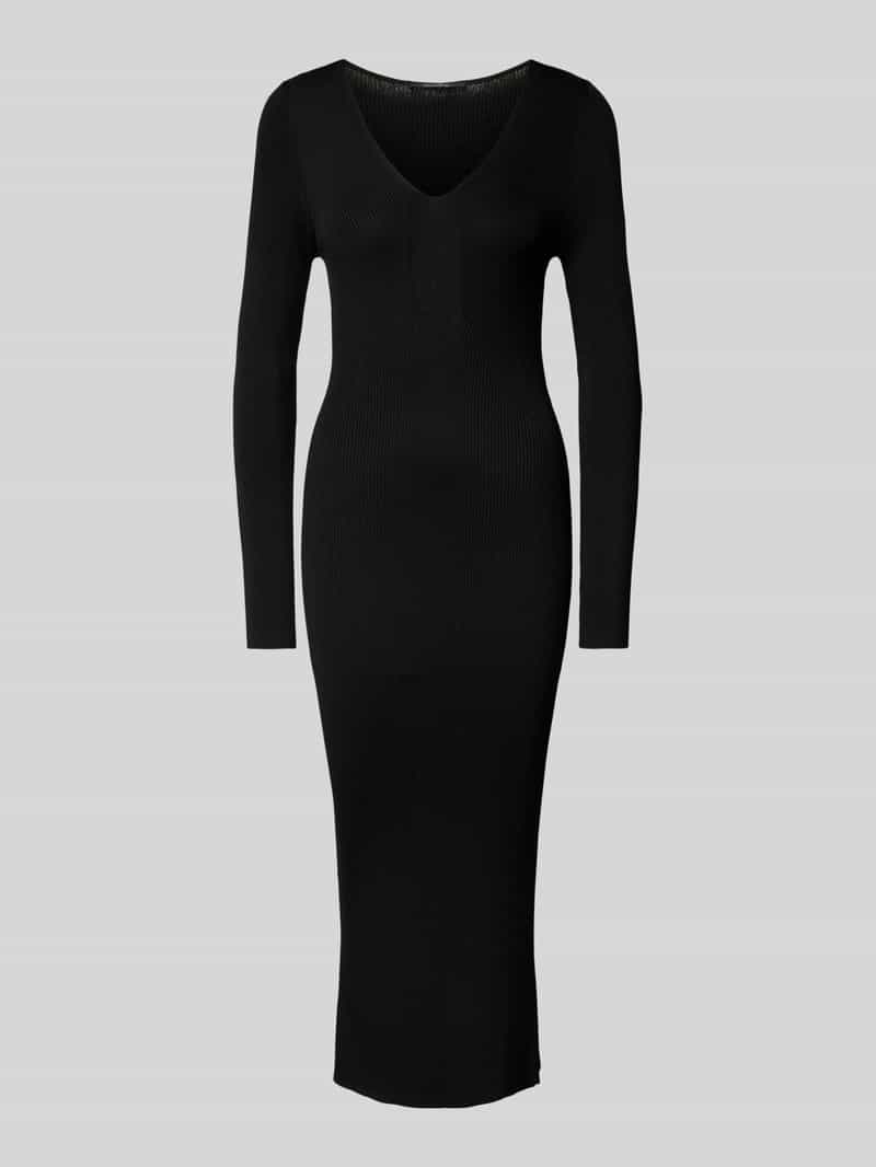 comma Midi-jurk met V-hals