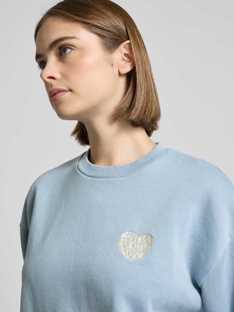 Carhartt Work In Progress Sweatshirt met labelstitching model 'W´Productions'