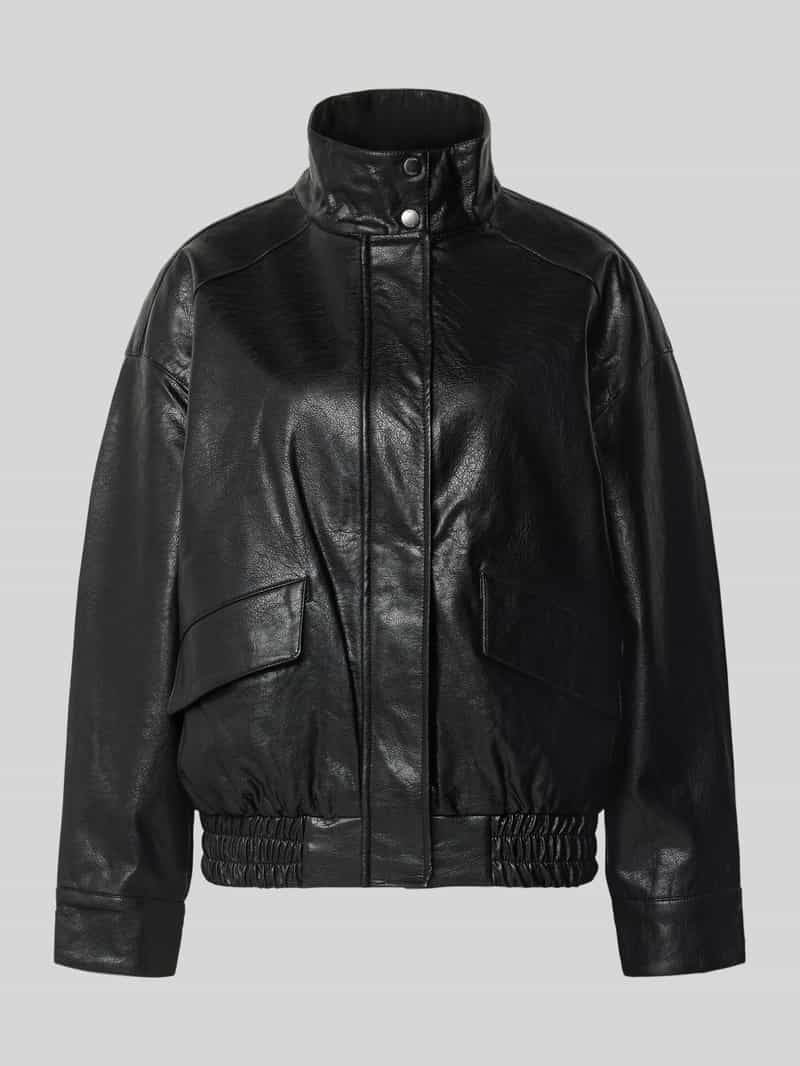 regular fit blouson in leerlook model 'JULIA'