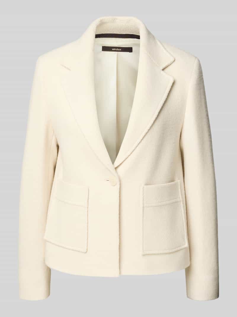 Windsor Wollen blazer met reverskraag