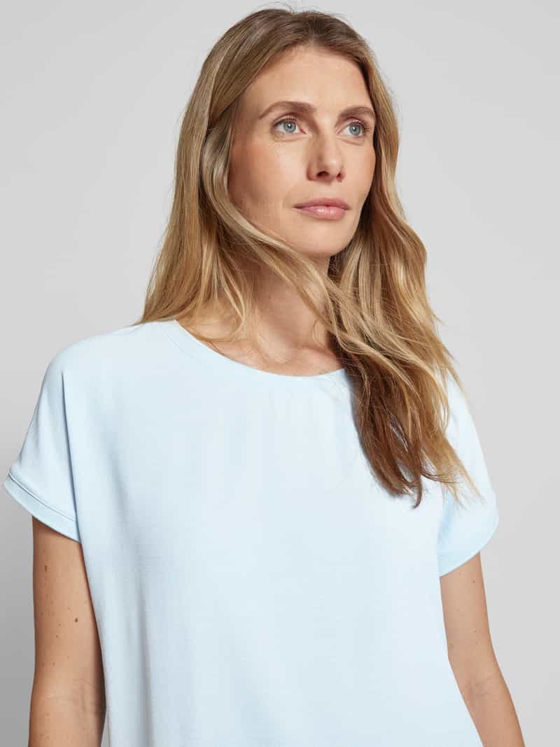 b.Young T-shirt van viscosemix met ronde hals model 'Panyax'
