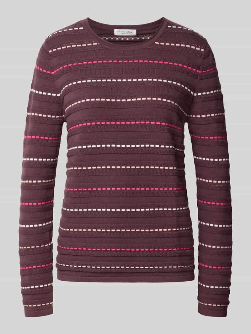 Christian Berg Woman Gebreide pullover met structuurpatroon