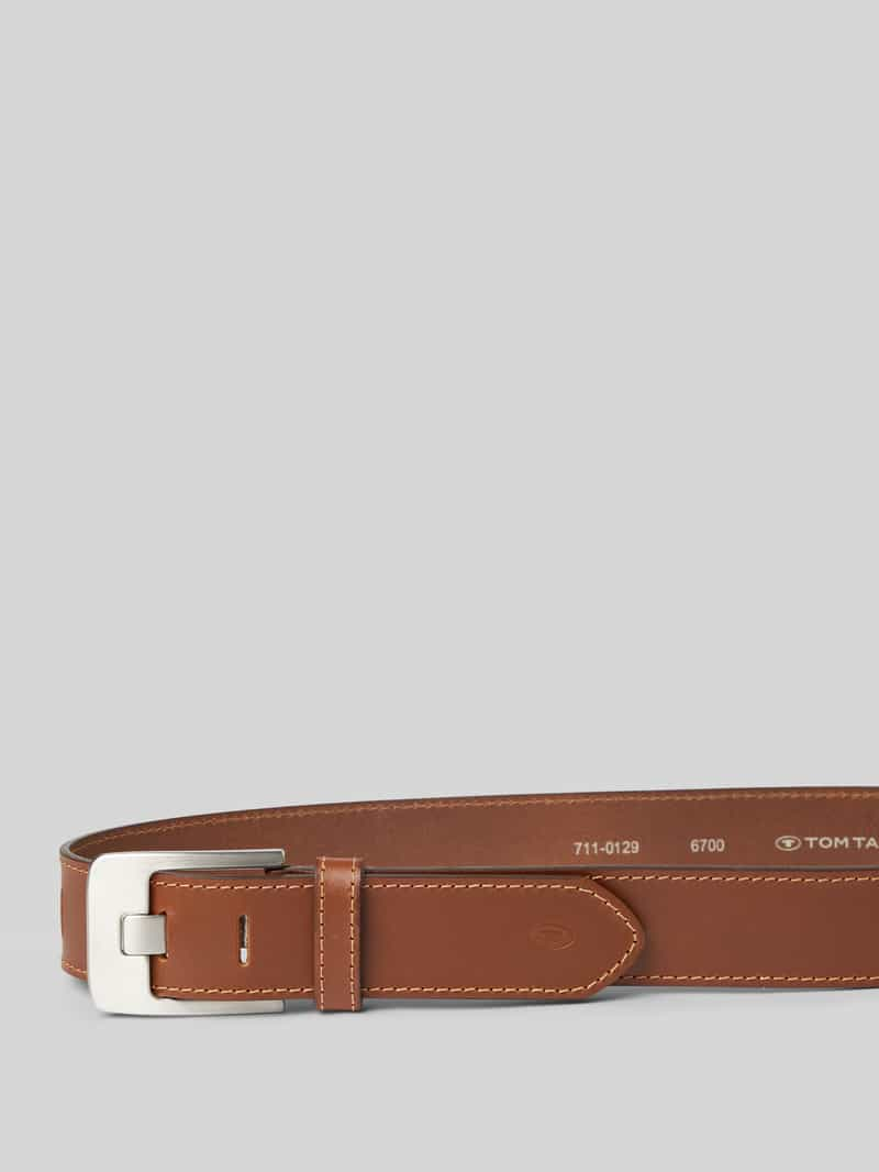 Tom Tailor Leren riem in effen design model 'LAUREL'