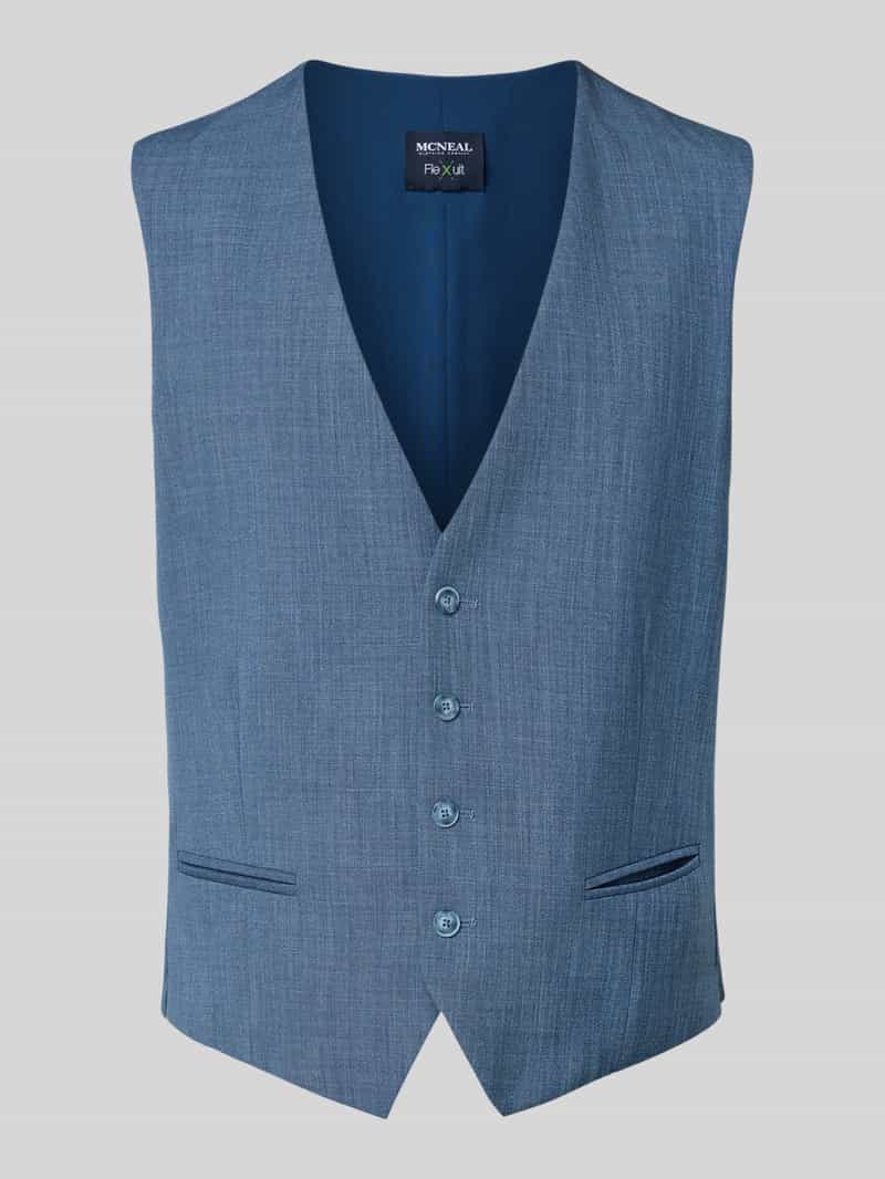 MCNEAL Gilet met V-hals en paspelzakken