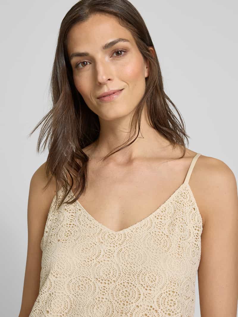 Vero Moda Comfort fit top met bandjes met kant model 'MAYA'