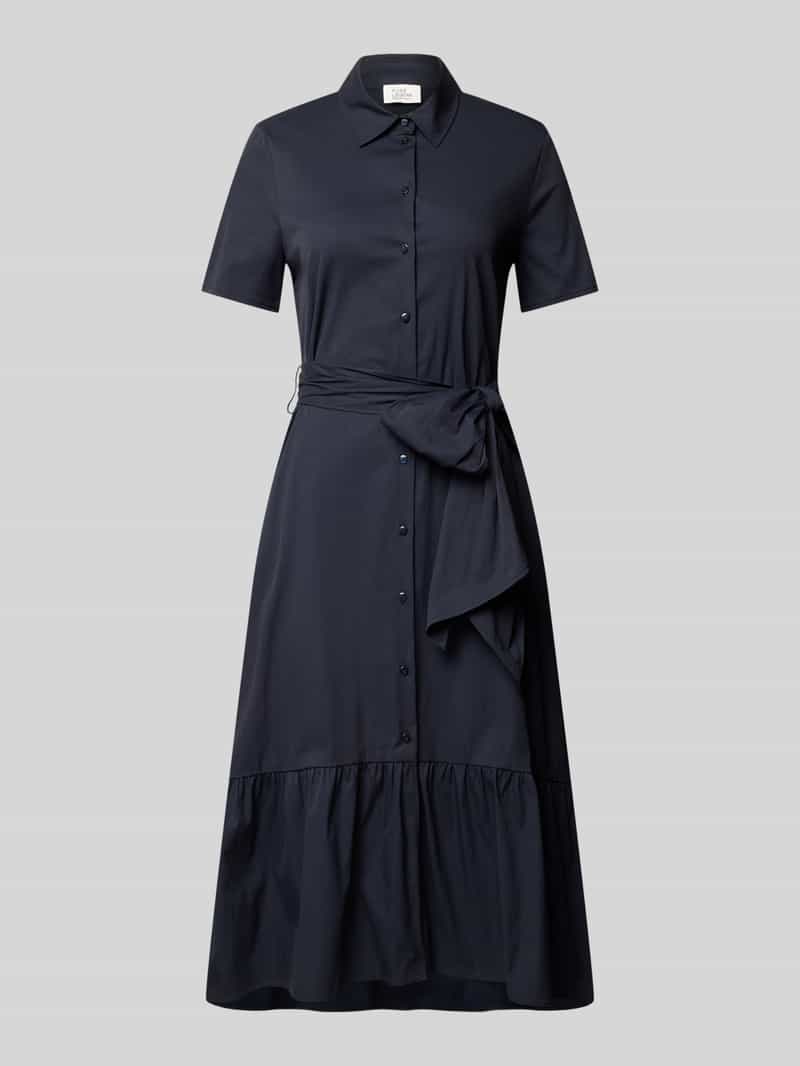 ROBE LÉGÈRE Overhemdjurk met strikceintuur