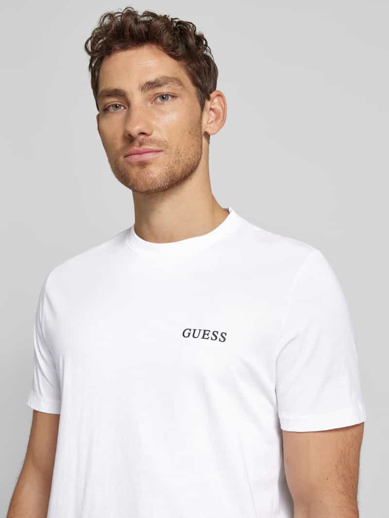 Guess Activewear T-shirt met labelprint in een set van 3 stuks