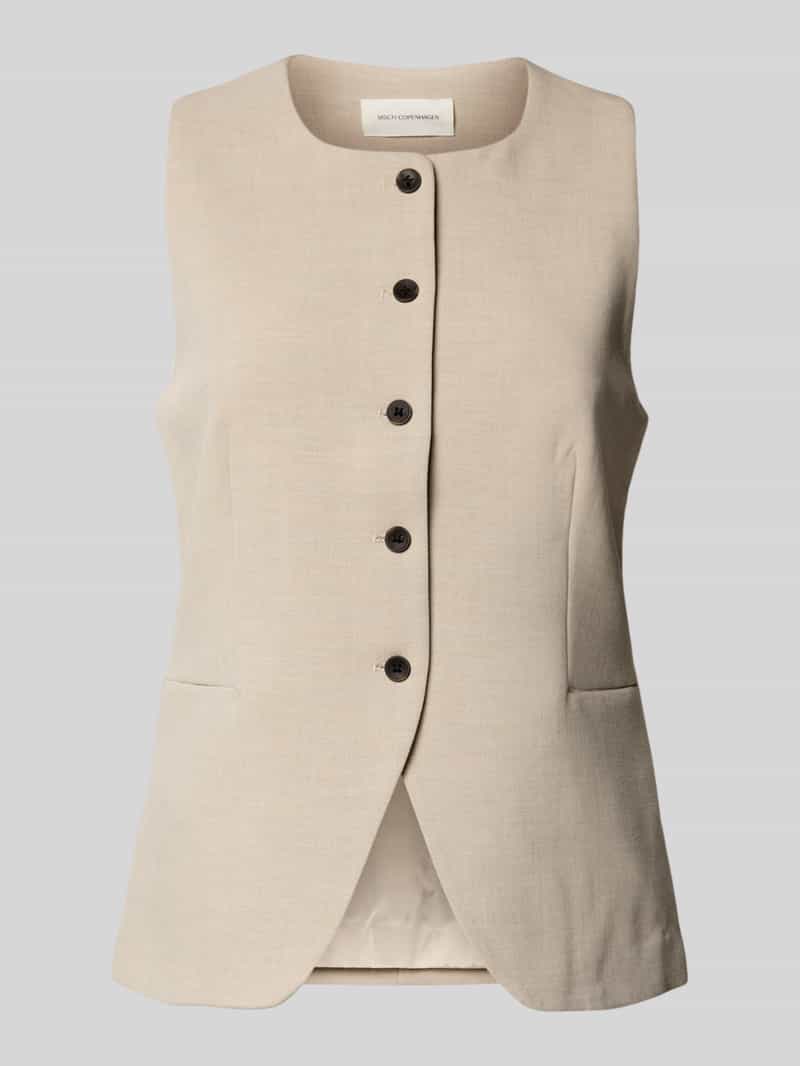 MSCH Copenhagen Gilet met ronde hals model 'Mirabelle Michelle'