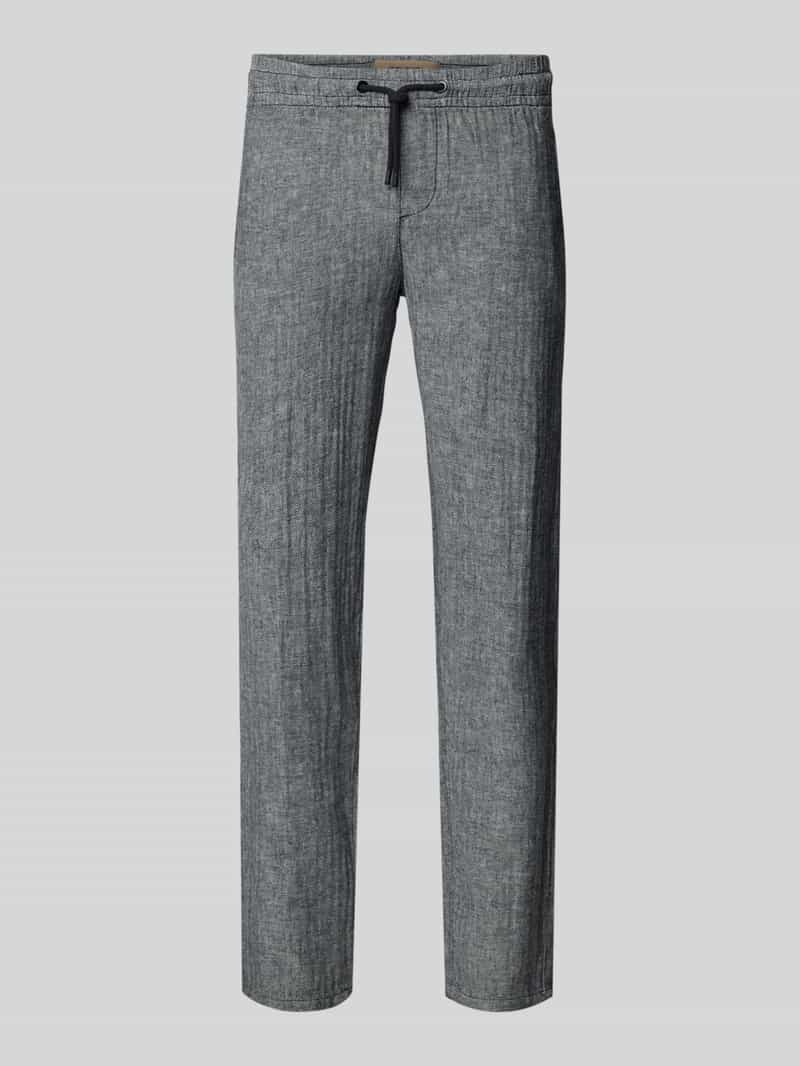 Blend Regular fit stoffen broek met tunnelkoord model 'MORGAN'
