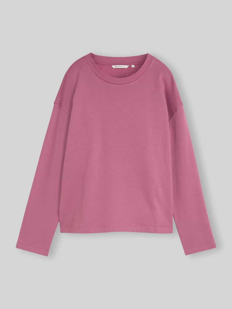 Tom Tailor Denim - Basic katoenen sweatshirt - Maat XL - dusty berry