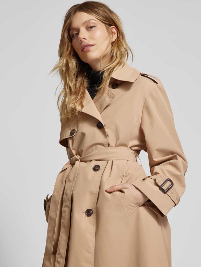 WITHBLACK Trenchcoat met strikceintuur
