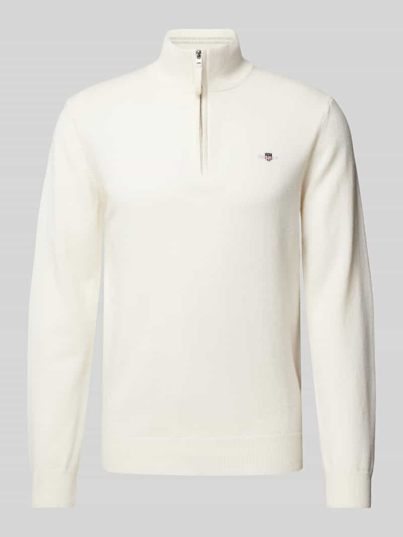 Gant Gebreide pullover met labelstitching, model 'SUPERFINE'