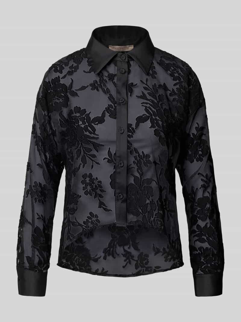 RINASCIMENTO Overhemdblouse in semi-transparante look