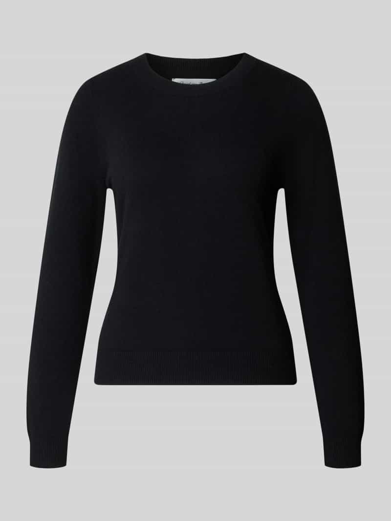 Slim fit gebreide pullover van puur kasjmier