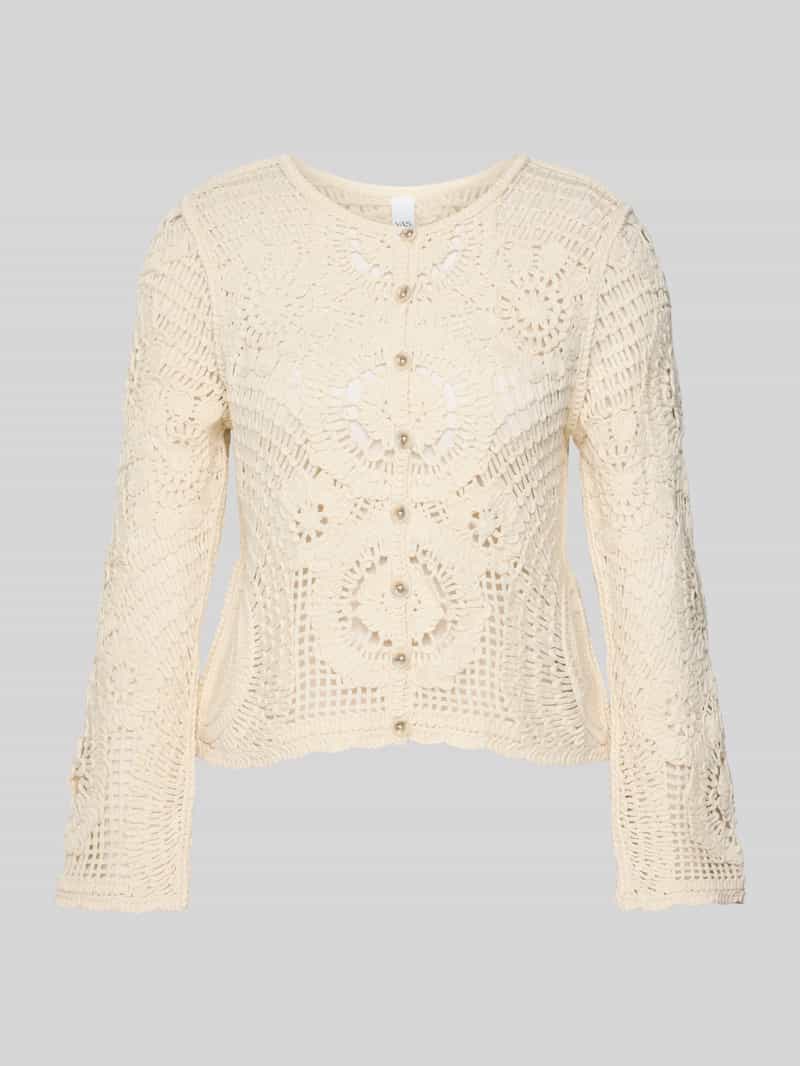 YAS Gebreid jack met broderie anglaise model 'FIRO'