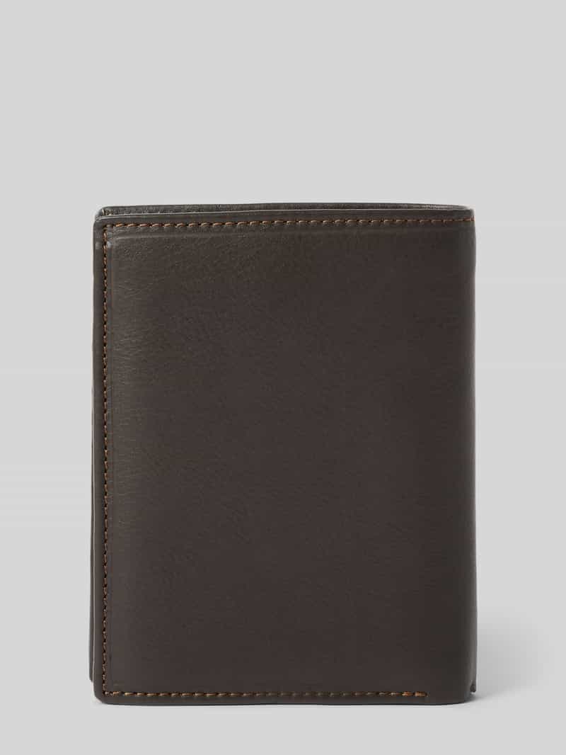 camel active Leren portemonnee met logo-applicatie model 'VEGAS'