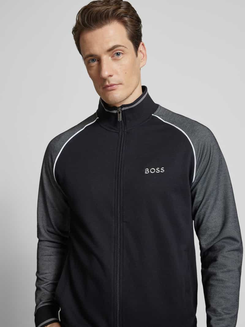 Boss Sweatjack met ritssluiting