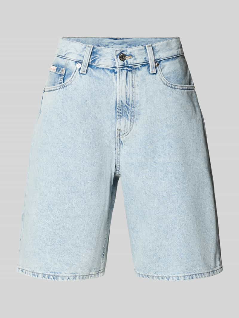 Korte jeans met Labeldetail