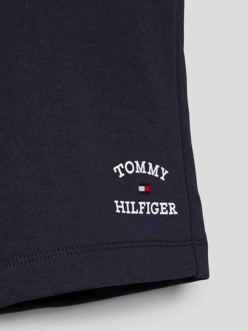 Tommy Hilfiger Teens Regular fit sweatshorts met labelprint