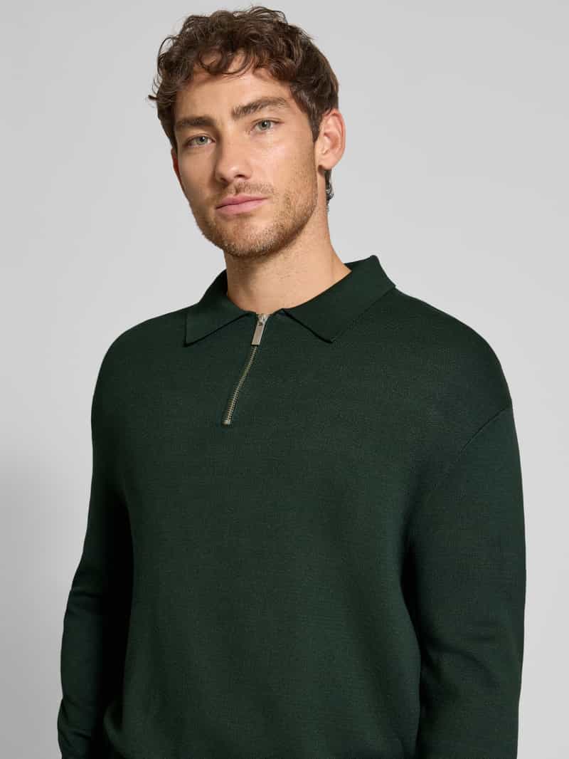 Selected Homme Relaxed fit gebreide pullover van viscosemix model 'TELLER'