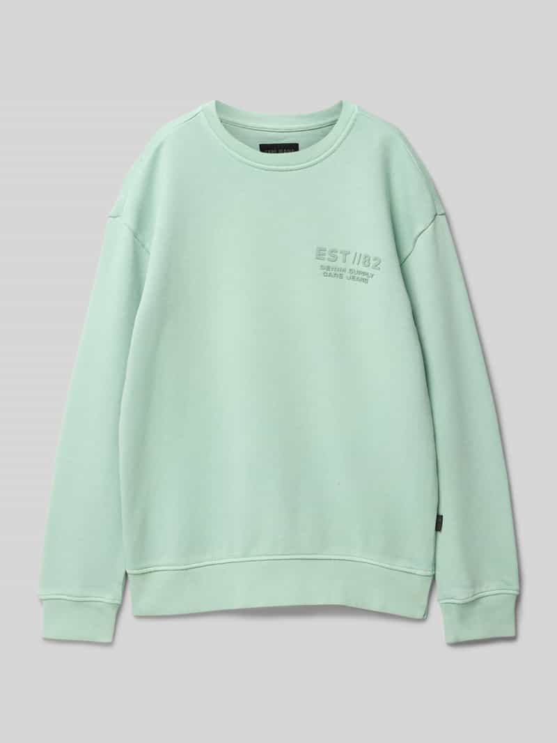 CARS JEANS Sweatshirt met labelprint model 'REWNAC'