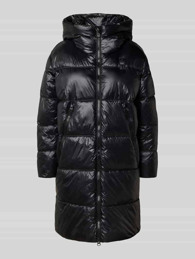 Blauer Usa Gewatteerde lange jas met tweewegsritssluiting model 'ARMORY'