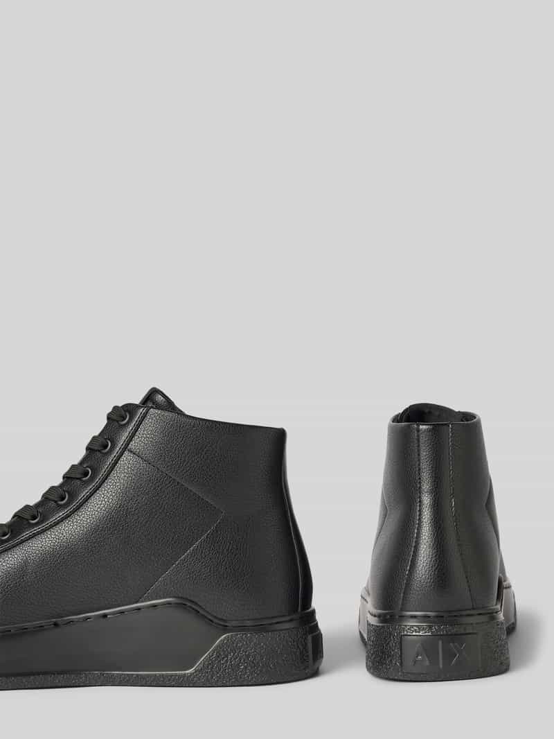 Armani Exchange Sneakers met plateauzool model 'LION'