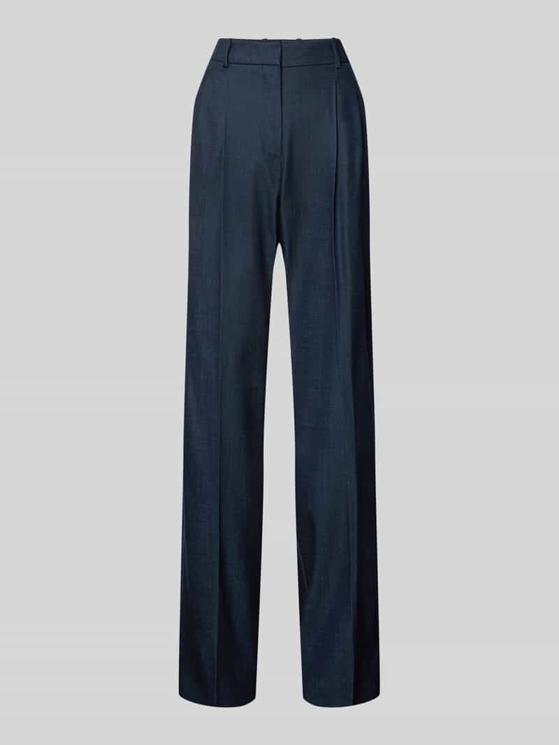 Boss Straight leg stoffen broek met bandplooien, model 'Taleco'