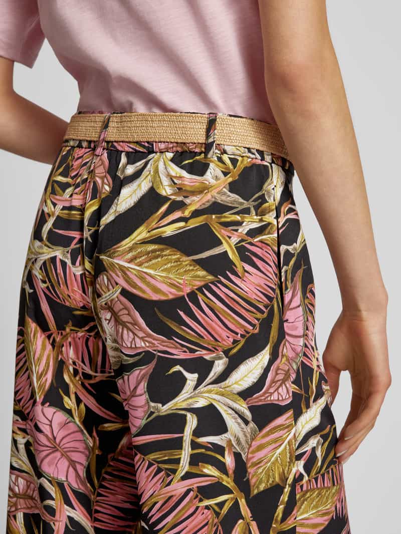 Christian Berg Woman Stoffen broek met bloemenmotief