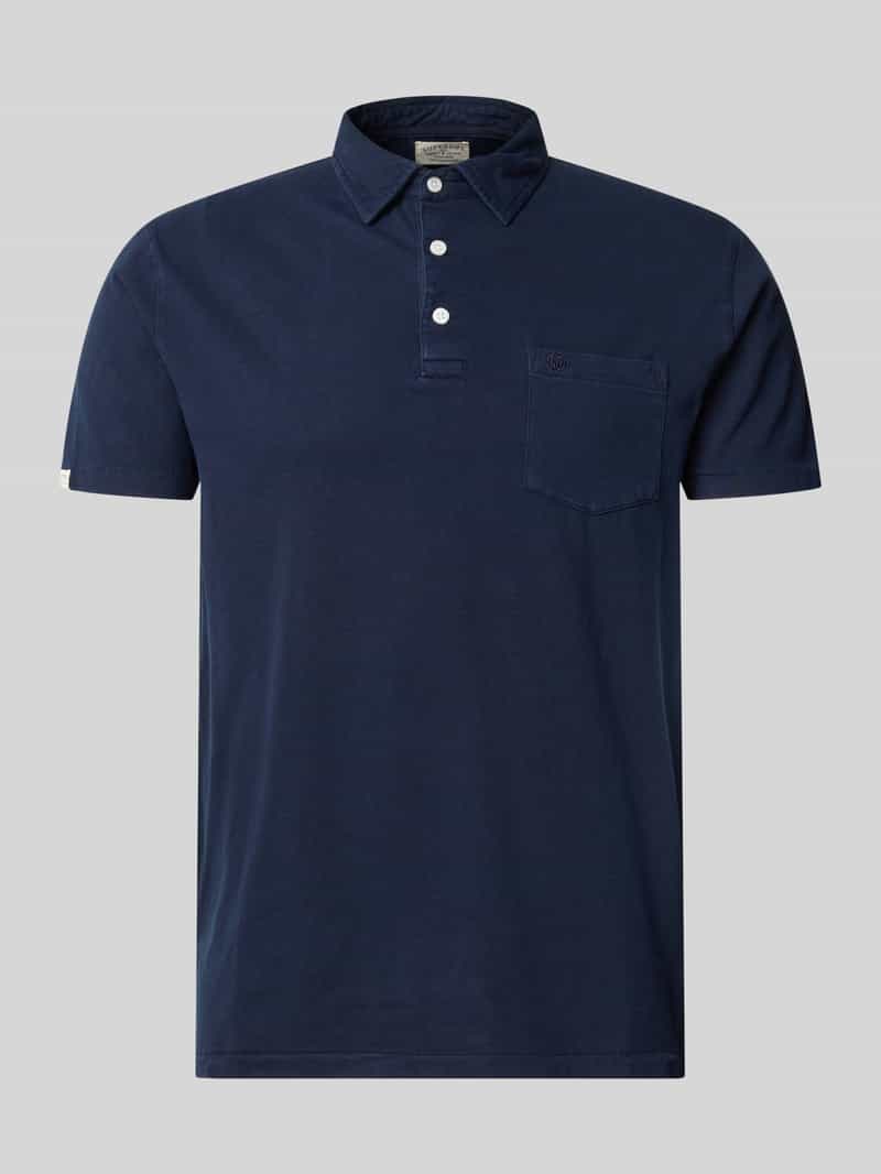 Superdry Slim Fit Poloshirt mit Brusttasche in Marine, Größe XXL 2101439XXL