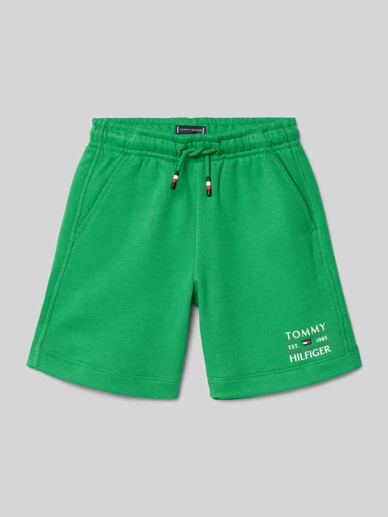 Tommy Hilfiger Kids Sweatshorts met labeldetail