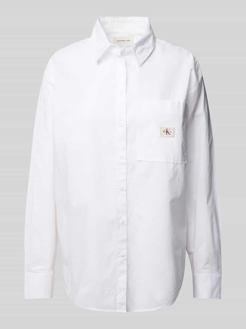 Calvin Klein Jeans Relaxed fit blouse met labeldetail