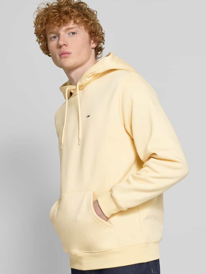 Tommy Jeans Regular fit hoodie van katoenmix met logostitching