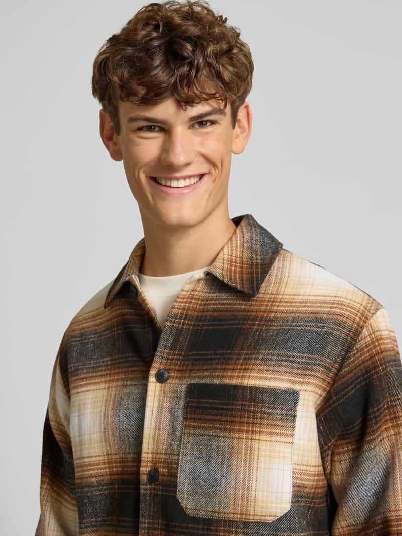 jack & jones Regular fit overhemdjack met borstzak model 'ZAC'