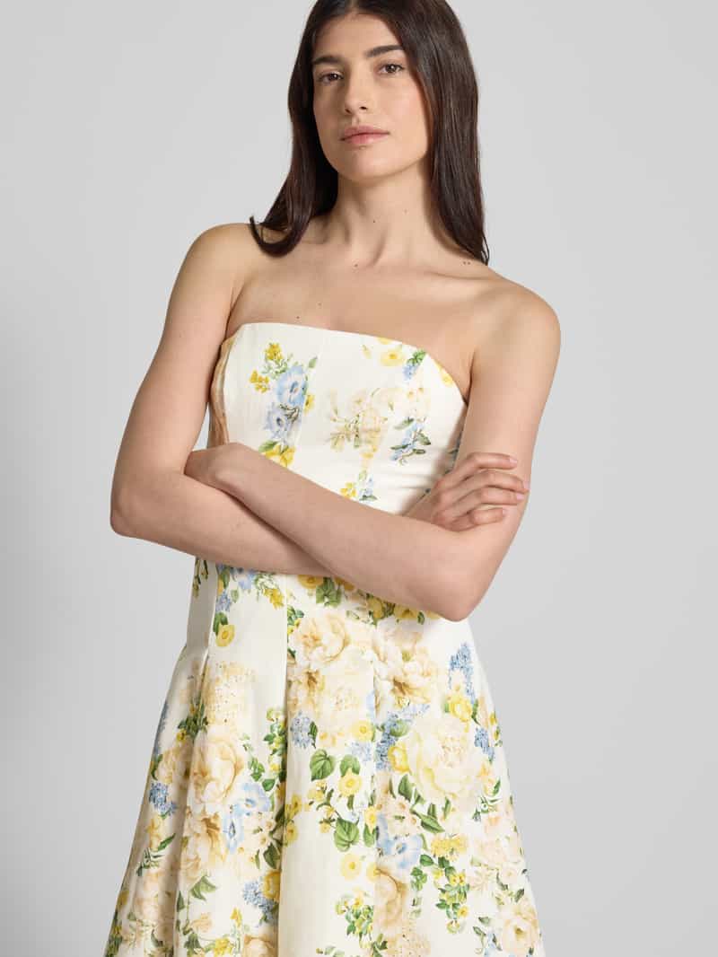 Forever New Linnen cocktailjurk in off shoulder-design